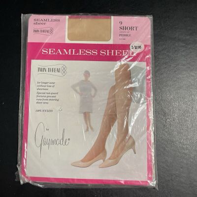 Vintage Gaymode Sheer Nylon Stockings  New Size 9 Short Pebble